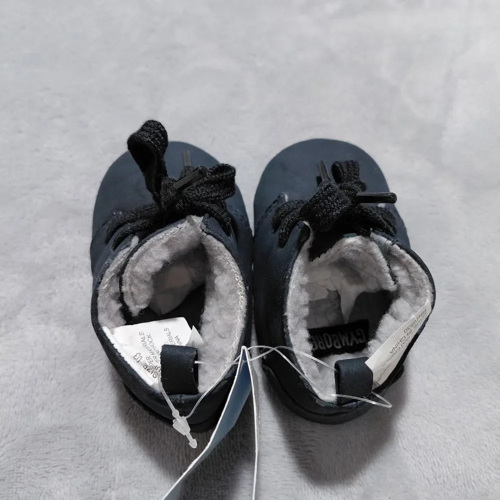 Gymboree Navy Blue Baby Crib Shoes Size 3